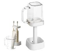 Generisch Supporto Étanche - Organizzatore Salle De Bain | Porte-brosse À Dents. Supporto Portatile Imperméable Avec 3 Emplacements Et Poignée Pour Bain Et Salle De Bains