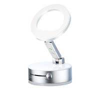 Generisch Supporto magnetico per auto - Supporto magnetico per cellulare pieghevole, multifunzione girevole in lega di alluminio, per telefoni cellulari e tablet sulla scrivania, cruscotto e auto