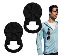 Generisch Supporto magnetico per occhiali da sole - 2 ganci per occhiali alla, clip per occhiali | in silicone - per uomini, donne, viaggi, escursioni, camicie, vestiti, pratico e