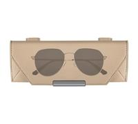 Generisch Supporto magnetico per occhiali da sole, contenitore per occhiali da sole, stabile, supporto per occhiali portatile, accessorio visiera per auto, per carte, monete, chiavi