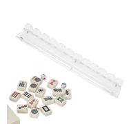 Generisch Supporto Mahjong con cursore, design magnetico antiscivolo in acrilico con bordo a conchiglia, supporto Mahjong con cursore, per viaggi, serate di gioco, feste, club, riunioni di famiglia