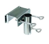 Generisch Supporto parasole | 16 x 3,8 cm flessibile per balcone, ombrello - clip a morsetto | supporto in ferro regolabile per parassoli, paletti delle bandiere, ringhiere del giardino, navi ed