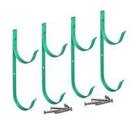 Generisch Supporto per accessori per piscina - 21,6 x 7,6 cm, robusto gancio per attrezzatura da piscina | 4 spazzole multifunzione per piscine, organizer, ganci per skimmer, retini, tubi e scopa per