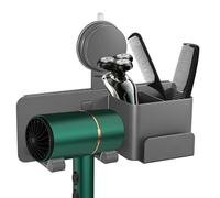 Generisch Supporto per asciugacapelli | Supporto - Asciugacapelli per l'organizzazione - Adatto per Doccia casa Appartamento Profumo Pettine spazzolino da Denti Rasoio