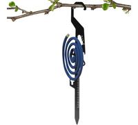 Generisch Supporto per bastoncini di incenso da giardino, supporto per bastoncini di incenso, accessorio multifunzione, gancio pieghevole in acciaio, per esterni, campeggio, terrazza