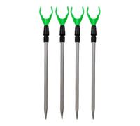 Generisch Supporto per canna da pesca da terra, 4 pezzi, telescopico | Pinza per canna da pesca per pescatori, pescatori, padri, mariti in lago, fiumi, laghetti e barche