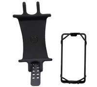 Generisch Supporto per cellulare da bicicletta - Supporto per telefono da bicicletta con rotazione a 360° morbido silicone ammortizzatore, accessorio universale regolabile per smartphone, moto