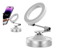 Generisch Supporto per cellulare sottovuoto, pieghevole, magnetico, per | base a ventosa, per sistema di navigazione, registrazione video, comunità di guida, accessori per auto