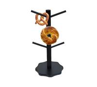 Generisch Supporto per ciambella - Supporto per ciambella fisso | 6 tronchi in legno a forma di albero con base stabile per tavoli, buffet per la colazione, catering e occasioni festive