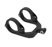 Generisch Supporto per fanale anteriore a due bracci per manubrio Ø 31,8 mm - Supporto per fanale anteriore centrale davanti allo stelo - per MTB, e-bike, trekking e bici da strada