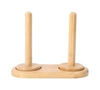 Generisch Supporto per filati, dispenser per filati a doppio cuscinetto, in legno, supporto per argano, organizer per lavori manuali, uncinetto, cucito, fai da te, lavori a maglia, uncinetto cucito