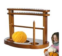 Generisch Supporto per filati per lavori all'uncinetto, strumento girevole a due strati, dispenser per fili, per donne, madri, mogli, amanti, famiglia, amici e