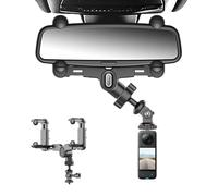 Generisch Supporto per fotocamera auto, supporto per fotocamera da auto, supporto per fotocamera a specchio per la vista posteriore, supporto fisso anti-shake, supporto per fotocamera sportiva per