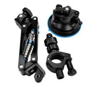 Generisch Supporto per fotocamera d'azione per moto, antiurto, a sgancio rapido | Supporto per manubrio della moto, morsetto per fotocamera per appassionati ed esperti: mountain bike, escursioni in città e