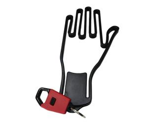 Generisch Supporto per guanti da golf, universale per l'essiccazione con portachiavi, gancio per guanti da golf - per guanti da golf in allenamento a casa, all'aperto e in viaggio