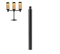 Generisch Supporto per lanterne da campeggio, rimovibile, da tavolo, portatile, in alluminio, per pesca, giardino, terrazza, campeggio, escursioni, picnic, focolare