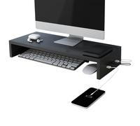 Generisch Supporto per monitor | Supporto ergonomico con 4 porte USB - Supporto per stampante da ufficio - per lavoro e studio e gioco di cancelleria, accessori digitali