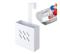 Generisch Supporto per pastiglie per la pulizia del WC, regolabile | Antiruggine, supporto per vassoio, in acciaio inox, per bagno, dormitorio, appartamento, casa