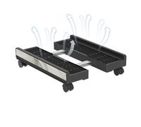 Generisch Supporto per PC per moquette, ripiano mobile regolabile in altezza, con ruote dei freni, supporto portatile per computer, per lavoro, casa, ufficio, laptop, monitor, camera