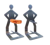 Generisch Supporto per salsicce alla griglia - spiedo per salsicce | griglia riutilizzabile per barbecue - per casa, cucina, giardino, picnic, campeggio, feste, balconi