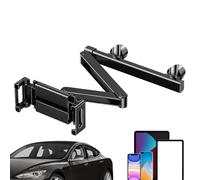 Generisch Supporto per tablet, supporto per poggiatesta per telefono, in acciaio , girevole a 360 gradi, regolabile, per sedile posteriore, organizer per auto, camion, la maggior parte degli
