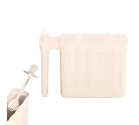 Generisch Supporto per tazza di pasta, senza risciacquo, con coperchio, per pasta con orecchie di gatto, coperchio per drenaggio, forchetta e maniglia, per college, casa, cucina e viaggi