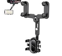 Generisch Supporto telefonico con specchietto retrovisore per auto - specchietto retrovisore con, supporto auto per 5,91 x 9,84 x 3,23 pulce | supporto telefonico con supporto specchietto retrovisore