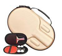 Generisch Table Tennis Racket Case - Borsa portaoggetti in pelle da 12,2 pollici | Eva Padded Racquet Carrier, Protective Carrying Bag for Club, School Team, Tournament, Gym, Park, and Travel Use