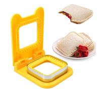 Generisch Tagliasandwich per il pranzo dei bambini, Stampo Decruster sandwich quadrato, scatole Luchable fatti in casa, Decruster Sandwich Maker per colazione, Lunch Box