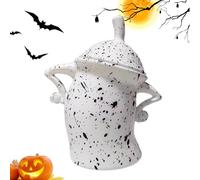 Generisch Tanica con attitudine - Barattolo con coperchio | Contenitore da cucina natalizio per biscotti, caramelle | decorazione da tavolo colorata effetto vernice spray | per la conservazione delle