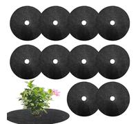 Generisch Tappetini di barriera per erbacce per alberi | Rimovibile, materiale riutilizzabile | Anelli per pacciamatura albero collare di cavolo, dischi protettivi durevoli per radici, inibisce la