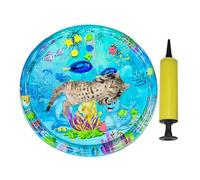 Generisch Tappetino ad acqua per gatti, gatti sensoriali d'acqua, tappetino giocattolo per gatti con design animale, artefatto di raffreddamento, imbottitura gonfiabile, gioco d'acqua per
