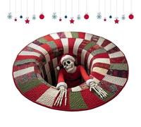 Generisch Tappeto 3D, illusione 3D, decorazione natalizia, con teschio, antiscivolo, per , l'ingresso, il bagno, la camera da , l'inverno, la fattoria