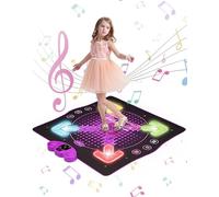 Generisch Tappeto da gioco per bambini con 8 frecce luminose per bambini per divertimento interattivo di danza con musica Bluetooth, tappetino musicale interattivo per bambini per ragazze