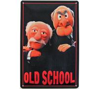 Generisch Targa in metallo 20 x 30 cm Muppet Show Old School Waldorf Statler