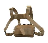 Generisch Tasca sul petto per la caccia, tasca sul petto multifunzione regolabile in altezza - Attrezzatura da uomo per sport, ciclismo, escursionismo, avventure in montagna, viaggi, allenamento