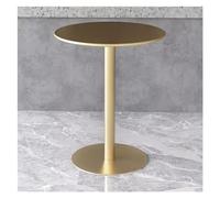 Generisch Tavolo da bistro - Iron Metal Round Patio Dining Table, piccola caffetta/bar/dessert Table, ideale per divani e uso esterno