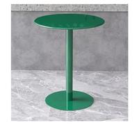 Generisch Tavolo da bistro - Iron Metal Round Patio Dining Table, piccola caffetta/bar/dessert Table, ideale per divani e uso esterno