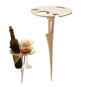 Generisch Tavolo da campeggio pieghevole, con portabottiglie di vino, per giardino, terrazza, escursionismo, barbecue, viaggi su strada