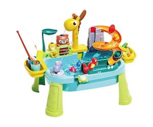 Generisch Tavolo da gioco per bambini per esterni, rubinetto a giraffa, accessorio Tun-als-ob, lavello da cucina con acqua corrente, per giochi di ruolo, coordinazione occhio-mano, giardino, cortile e