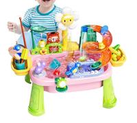 Generisch Tavolo dell'acqua per bambini, rubinetto girevole, divertente giocattolo sensoriale, set da gioco per la cucina estiva, per ragazze, esterni, giardino, cortile, prato, parco, asilo