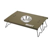 Generisch Tavolo pieghevole da campeggio, in lega di alluminio, pieghevole per esterni, 12,99 x 8,66 x 3,35 pollici, stabile per backpacking, spiaggia, backyard,