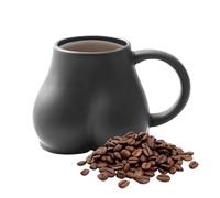 Generisch Tazza da caffè a forma di culo, tazza da caffè, tazza da tè in ceramica, per bevande, tè, caffè, 300 ml, bianco, marito umoristico o moglie, regalo unico