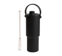 Generisch Tazza da viaggio isolata | 735 ml di paglia di grande capacità | strumento per bere a doppia parete con manico e paglia, deliziosa bottiglia d'acqua per la palestra a scuola