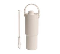 Generisch Tazza da viaggio isolata | 735 ml di paglia di grande capacità | strumento per bere a doppia parete con manico e paglia, deliziosa bottiglia d'acqua per la palestra a scuola