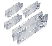 Generisch Tenditore per tende a cordoncino, con pomello trasparente, 8 x 2,5 x 1 cm, tenditore moderno per tende verticale, per soggiorno e camera da letto (multicolore)