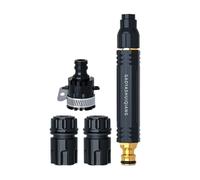 Generisch Testine Spray per Acqua per Il Tubo da Giardino | 3 Tipi di Getto con connettore Come Accessorio per la Pulizia, Tubo Doccia, per irrigare Piante, e bagni di Animali Domestici