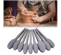 Generisch Texture Tool Set for Clay Art, DIY Pottery Ovale Pattern Clay Texture Roller, Set di strumenti strutturati per progetti artistici, Clay Texture Roller per principianti e professionisti (1