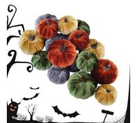 Generisch Thanksgiving Artificial Pumpkins for Home Decor, Rustic Tabletop Case Decorations for Autumn Party or Harvest, Aesthetic Basket Fillers for Halloween Farmhouse Photography