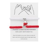 Generisch Tigerauge - Bracciale da uomo Matching Mutual Attraction Couple Bracelets His And Hers Adjustable Braided 8 Love Heart Bracelet Jewelry Piercing per la pancia, Taglia unica, Metallo, Nessuna